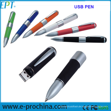 Hochwertige kundenspezifische Logo Kugelschreiber USB-Stick (EP02)